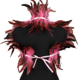 Feather Shoulder Epaulettes Festival Rave Wear