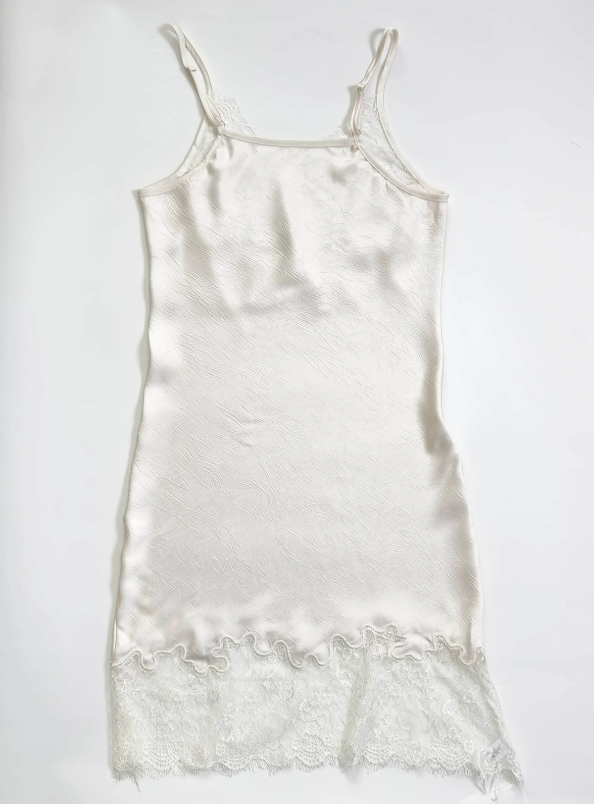 90s Lace Slip Dresses Vintage Silky Deep V-neck Dainty Punk Rock Grunge