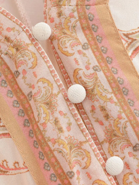 Mekah's Button Up Floral Print Long Sleeve Shirt Mini Dresses