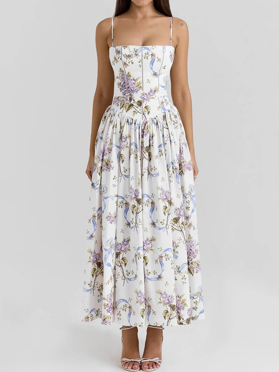 Olivietta's Floral Print Midi Sundress