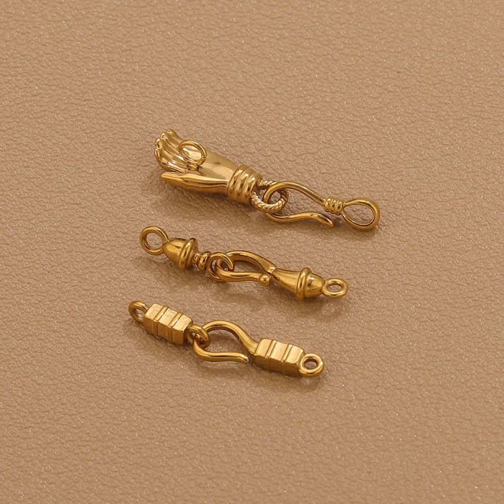 5pcs Stainless Steel Clasp Connectors For DIY Jewellery Making Lobster Clasps Hook Bracelet Necklace Findings