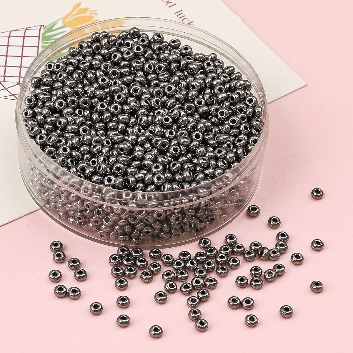 2 3 4mm Metallic Plated Glass Seed Beads Round Japanese Miyuki Seedbeads Loose Spacer Beads for Jewerly Making DIY Needlework