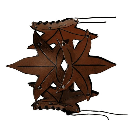 Elven Leaves Wide Waist Belt Medieval Cinch Belt with Adjustable Straps