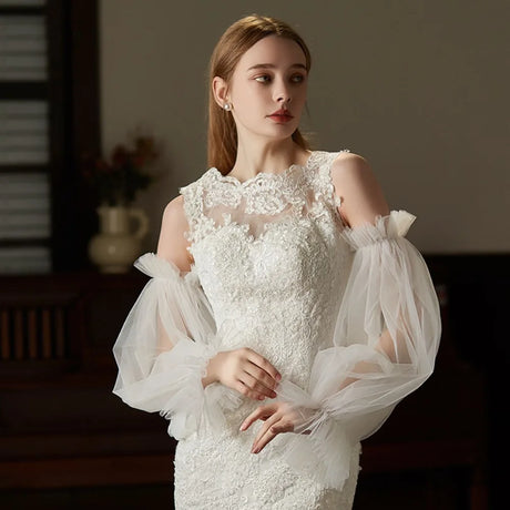 Puff Tulle Arm Sleeves