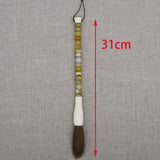 Decorative Pearl and Stone Calligraphy Artist Brushes
