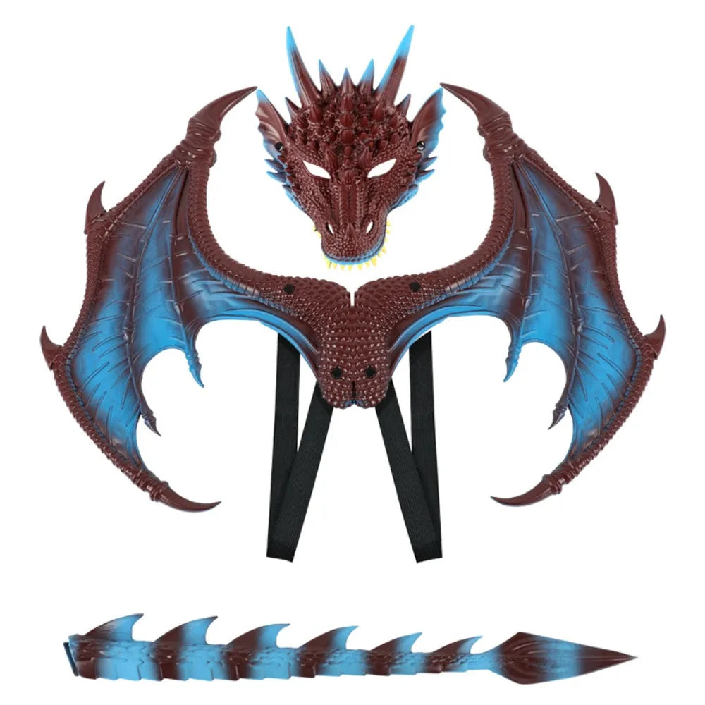 Dragon Costume Kids Cosplay Sets - Wings, Tail, Mask