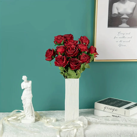 A Dozen Realistic Artificial Roses Bouquet