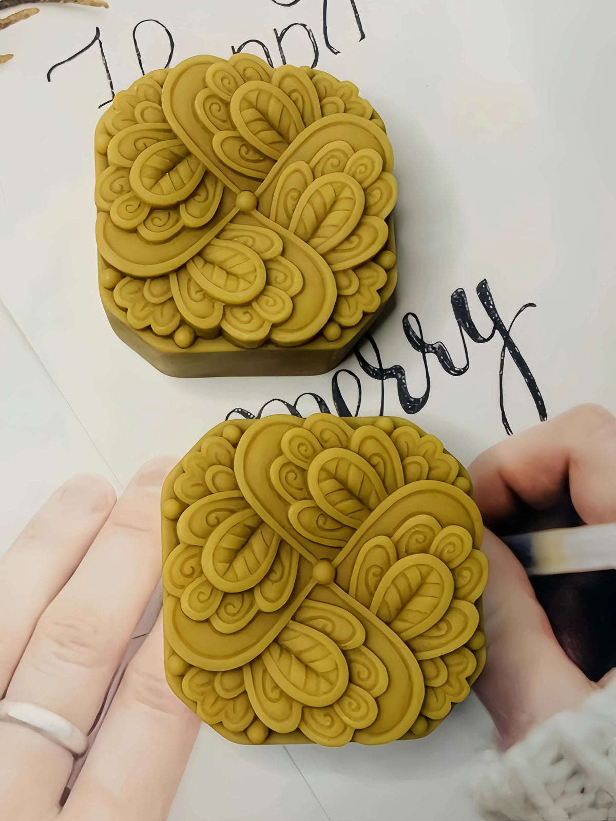 Peacock Feather Soap Mould, Square Silicone Molds for Soap Candle Chocolate Cake Plaster Resin DIY Craft Making