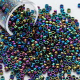 1200pcs 2mm Metallic Bronze Golden Glass Seed Beads for Needlework DIY Jewellery Making