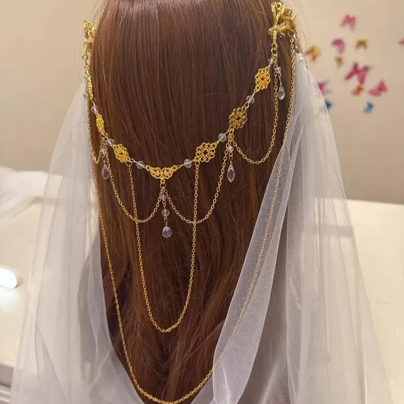 Forest Woodland Fairycore Hairchain