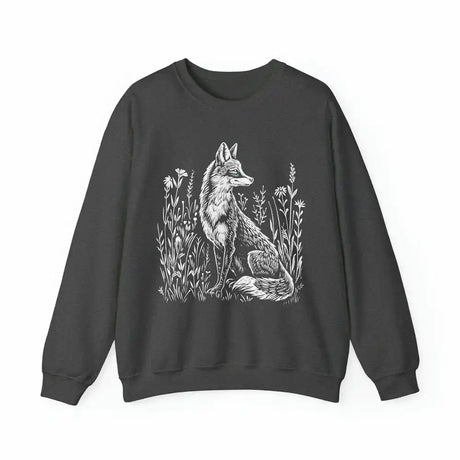 Wildflower Fox Sweatshirt Cottagecore Sweater