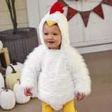 Easter Chicken Baby Chick Costume Fleece Hooded Romper for Toddlers