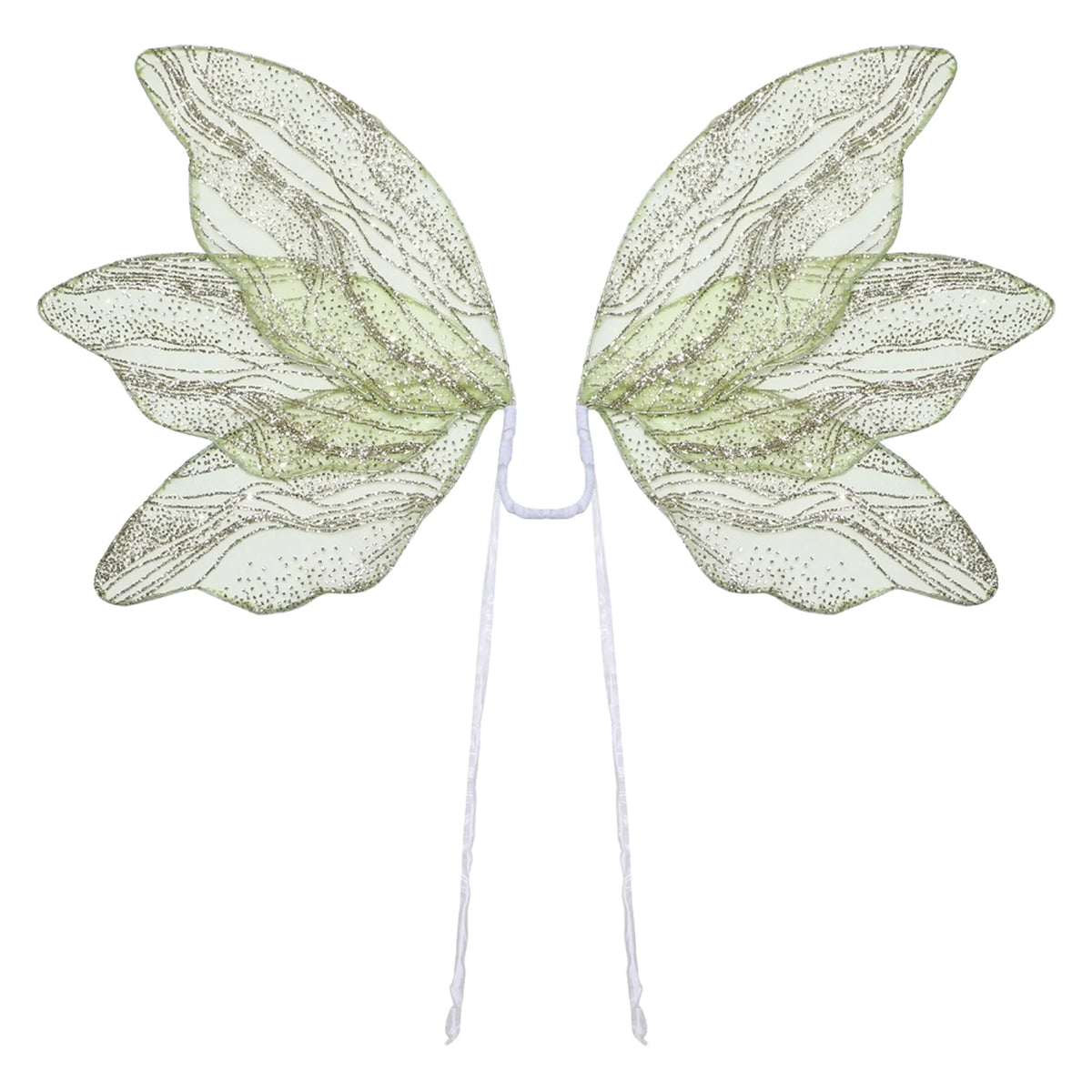 Green Glitter Butterfly Wings Fairy Cosplay