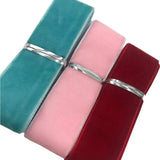 10 Yards Velvet Ribbon 16 Colours DIY Christmas Gift Packaging Bow