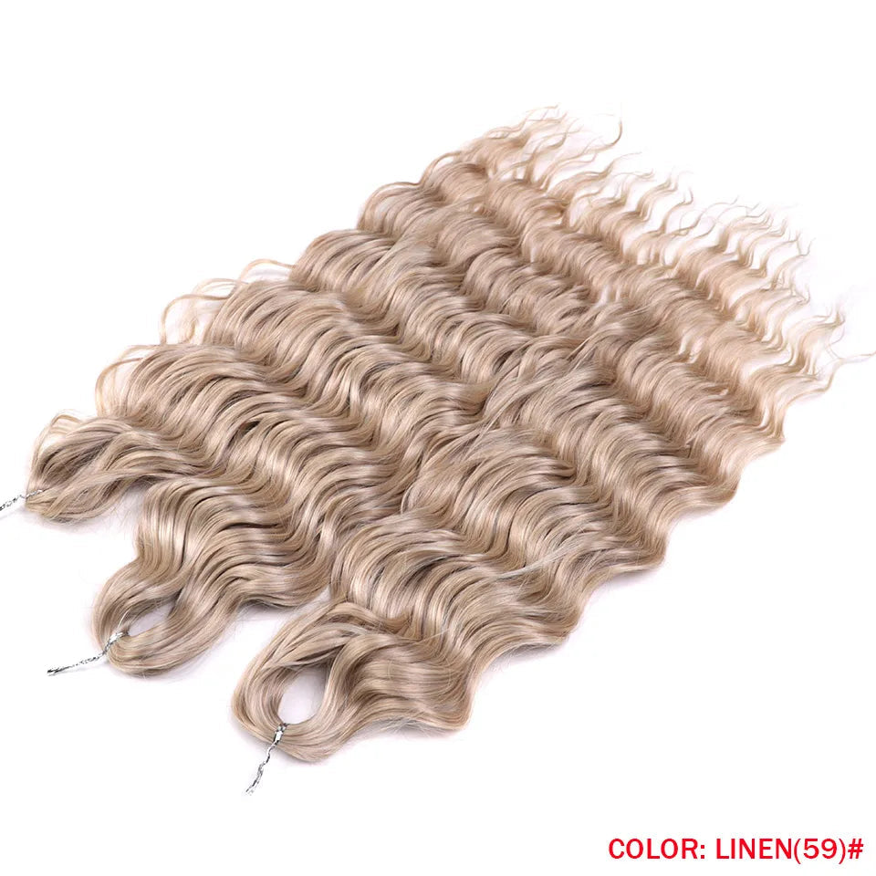 Ombre Rainbow 24 Inch Synthetic Hair Wave Braiding Hair Extensions