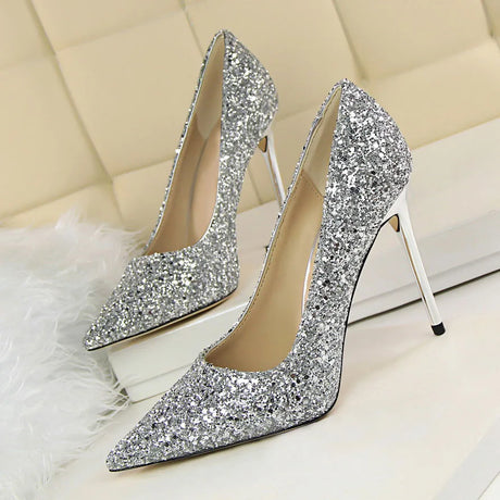 Magical Glittery High Heels in EIGHT Colours