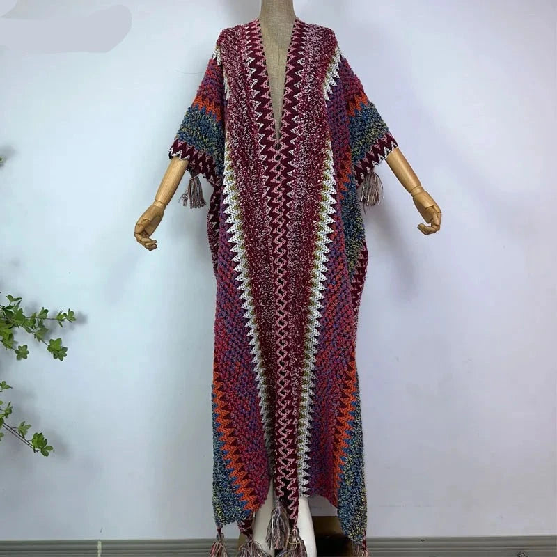 Huggelicious Tassel Knitted Long Cardigans 30 Colours