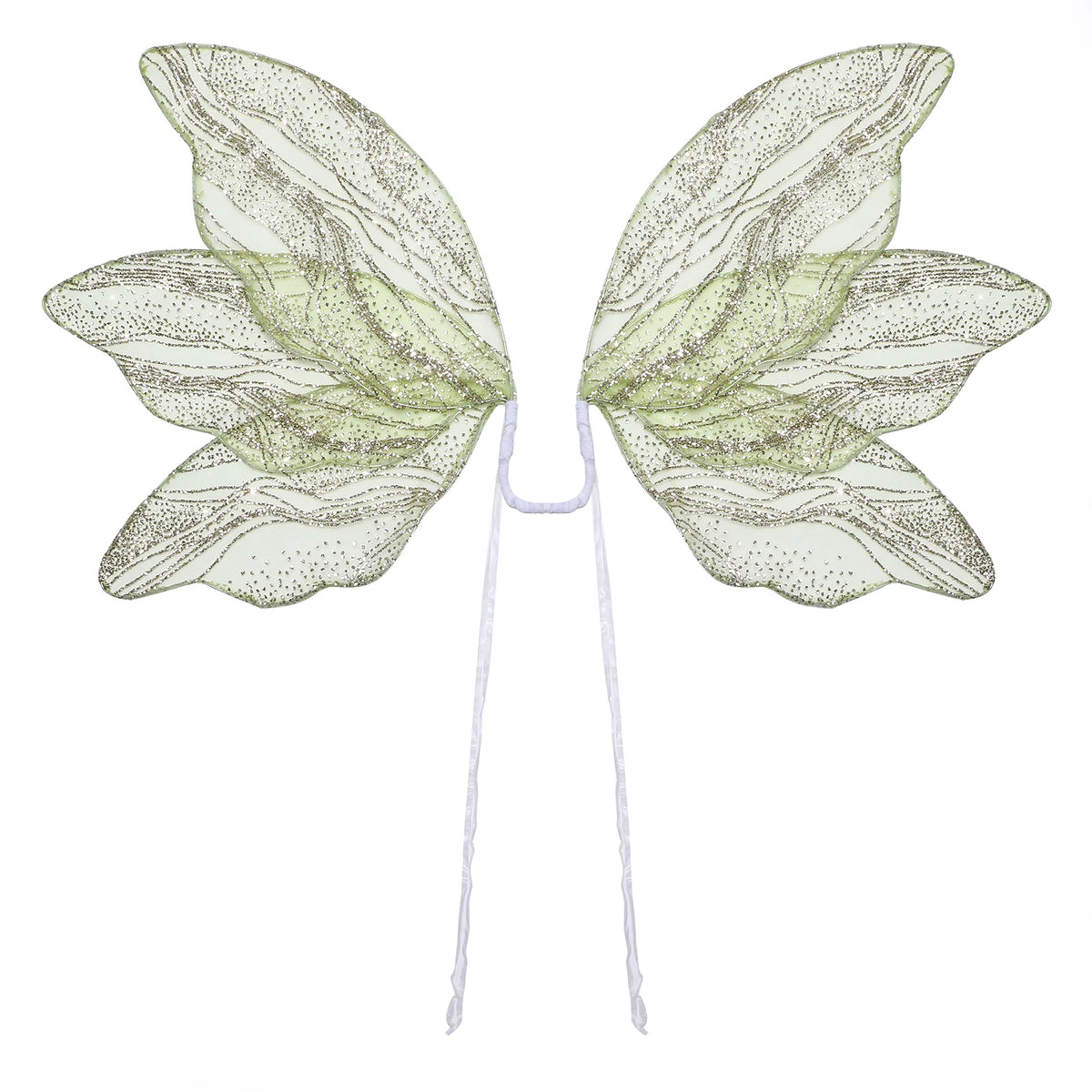 Green Glitter Butterfly Wings Fairy Cosplay