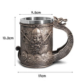 Viking Tree of Life Beer Mug Stainless Steel