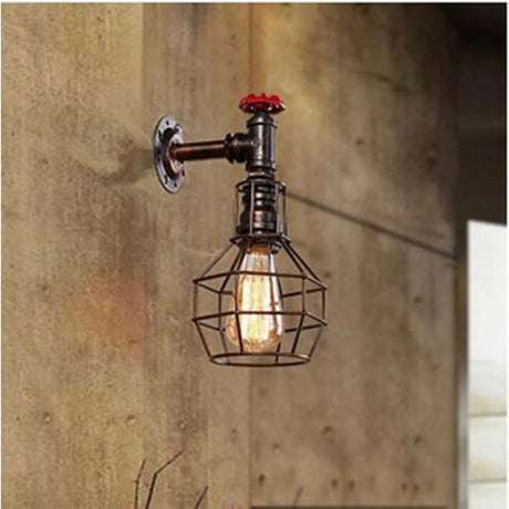 Industrial Water Pipe Wall Lights Lamp Sconce Lighting