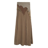 Y2k Dark Green Long Sleeved Ruffle Top Matching Skirt Goblincore