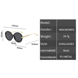 Shania's Round Sunglasses Oversized Vintage Shades
