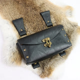 Renaissance Alchemist Leather Belt Medieval Wizard Alchemy Glass Magic Bottle Waist Bag Cosplay Belt