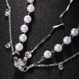 Pearl Crystal Head Chain