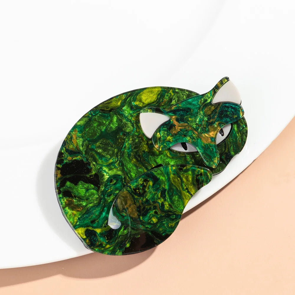 Spotted Cat Acrylic Brooches