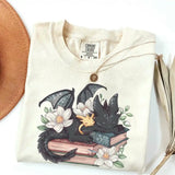 Fantasy Book Lover Dragon T-Shirt 100% Cotton