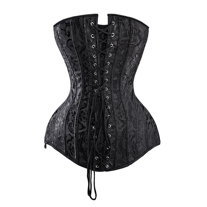 Extra Long Jacquard Corset