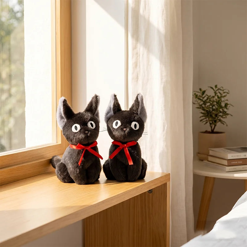 25CM Jiji Black Cat Japanese Anime Studio Ghibli Kiki's Delivery Service Soft Toy