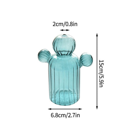 Cactus Glass Vase Hydroponics Plant Vase
