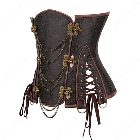 Octavia's Steampunk Underbust Steel Boned Corset