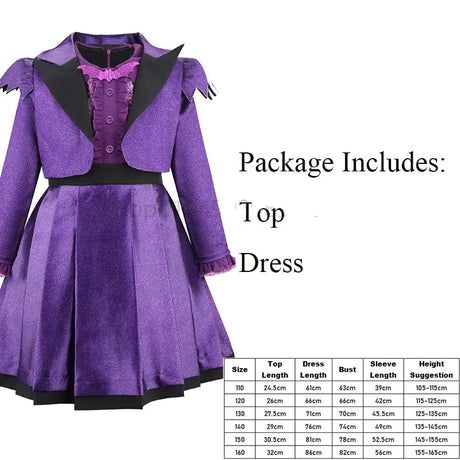 Vampirina "Vee" Hauntley Girls Purple Teen Vampire Halloween Costume Party Cosplay