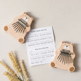 Bear Kalimba 8 Key Mini Thumb Piano Montessori Musical Instrument Toys for Children