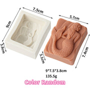 Mermaid Silicone Soap Moulds DIY Ocean Goddess Candle Resin Making Chocolate Mould