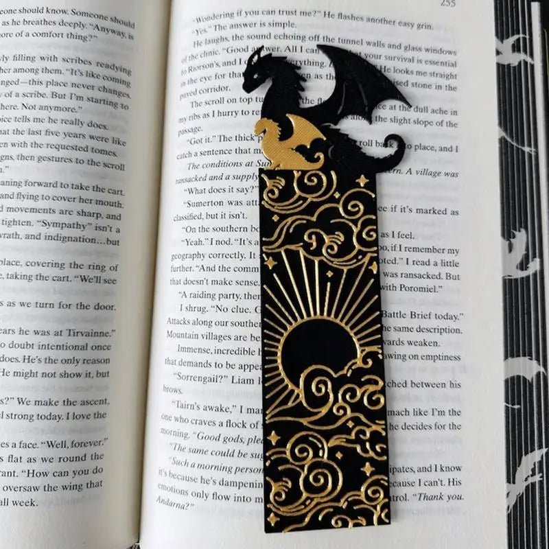 Dragon and Sword Bookmarks For Fantasy Book Lovers
