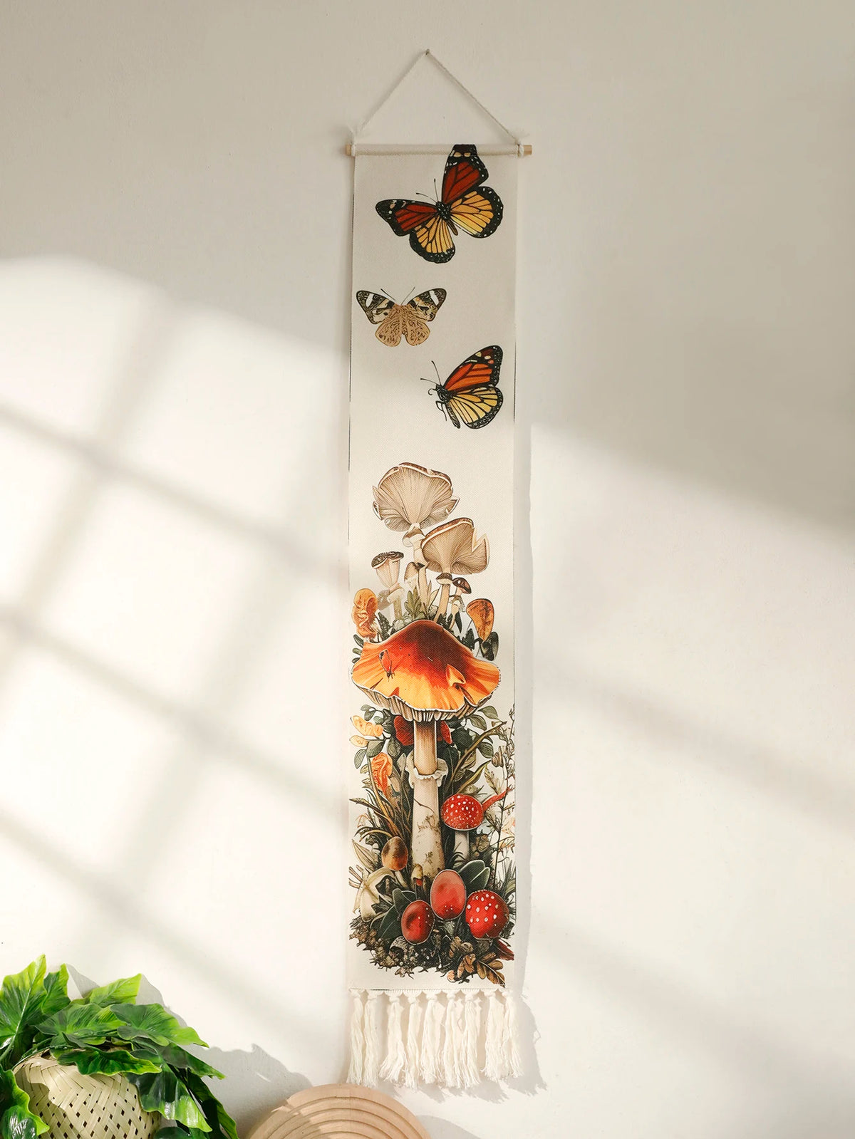 Butterfly Mushroom Tapestry Boho Home Decoration Wall Hanging