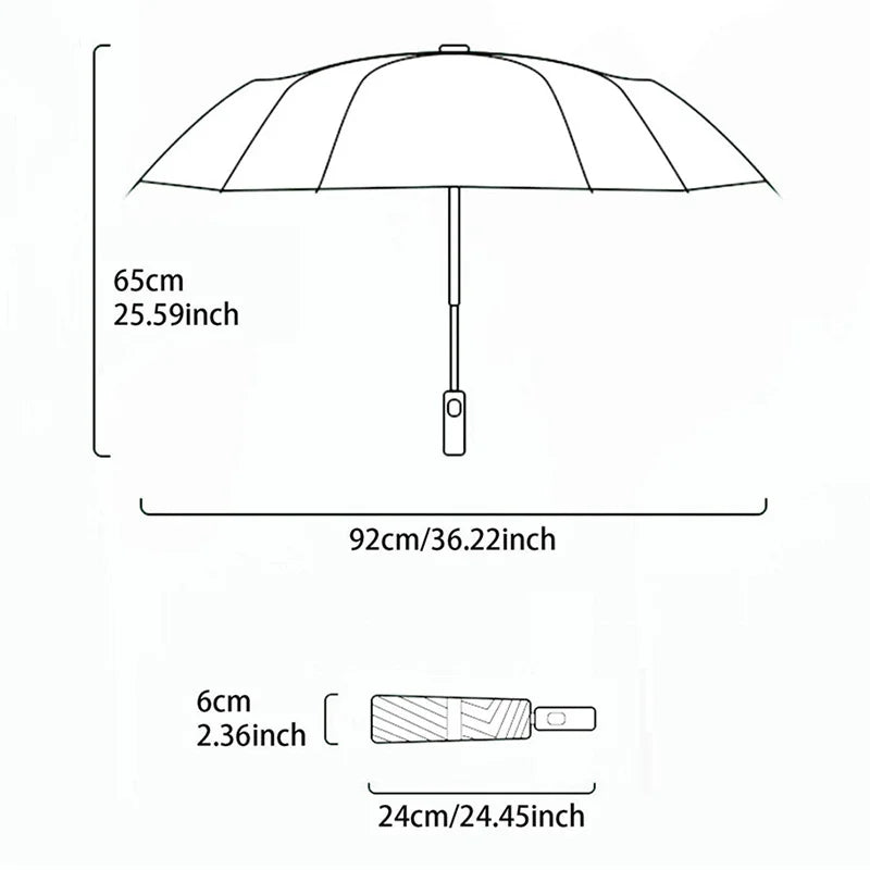 Forest Silhouette Transparent Umbrella PVC Umbrella
