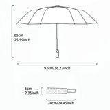 Forest Silhouette Transparent Umbrella PVC Umbrella