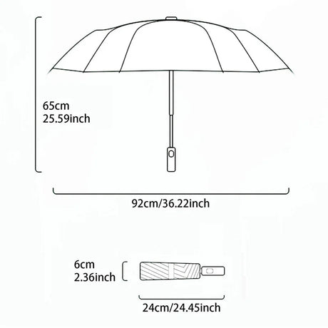 Forest Silhouette Transparent Umbrella PVC Umbrella