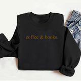 Coffee & Books Sweatshirt Books Lover Sweater Jumper