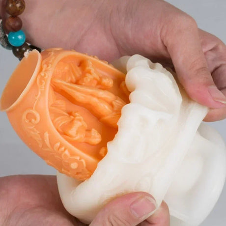 3D Easter Rabbit Relief Egg Silicone Mould Resin Candle Soap Plaster DIY Crafts