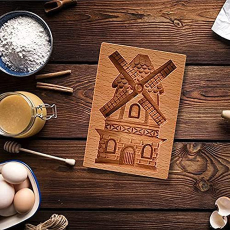 Wooden Shortbread Mould Cookie or Clay Embossing Moulds