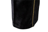 Plush Velvet Suit Two-piece Mens Party Suits Double Breasted Tuxedo Blazers & Pants
