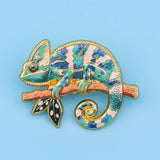 Chameleon Lizard Enamel Pin