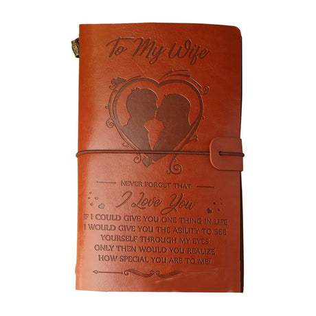 To My Son, Daughter, Grandson, Granddaughter, Wife, Sister, etc, Gift PU Leather  Journal Notebooks
