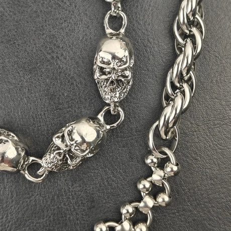 Skull Pocket Punk Wallet Chain Stainless Steel