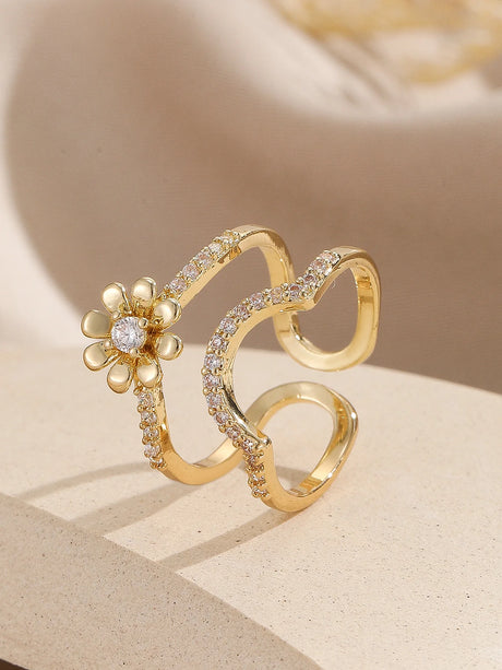 Zircon Nail Jewellery Wearable Art Finger Tip Rings